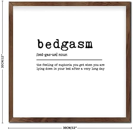 Personalized Framed Wall Art Sign 12x12in Wood Decor