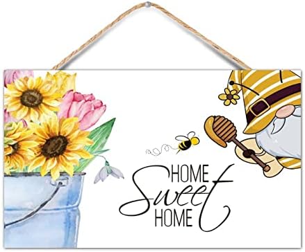 Summer Gnomes Wood Sign Welcome Decor Farmhouse Wall Decor
