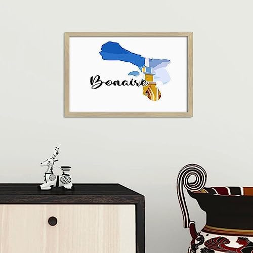 Rustic Wooden Wall Sign with Frame 8x12in