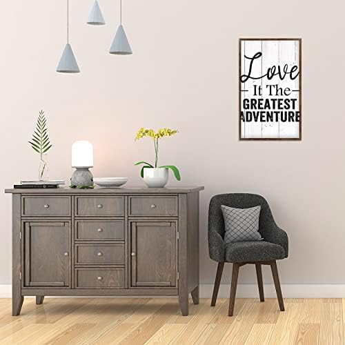 Retro Wood Sign with Frame for Home Decor