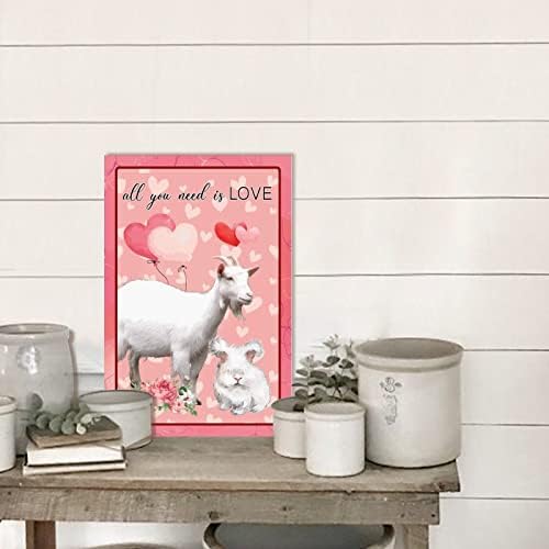 Wodevor Valentines Day Wooden Wall Sign 8x12in All You Need is Love