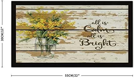 Personalized Framed Wooden Sign All is Calm All is Bright Wall Art