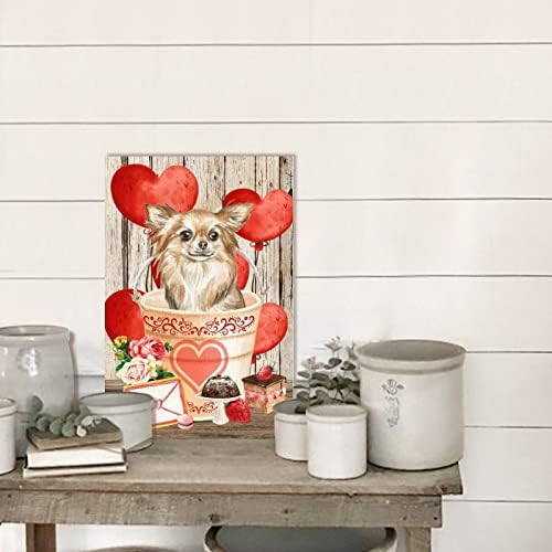 Wooden Heart Wedding Sign 8x12in Rustic Decor Plaque