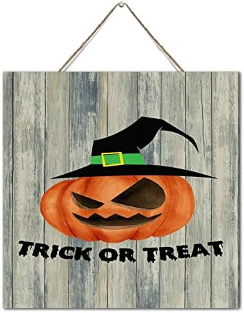 Trick Or Treat Halloween Wooden Wall Sign Decor