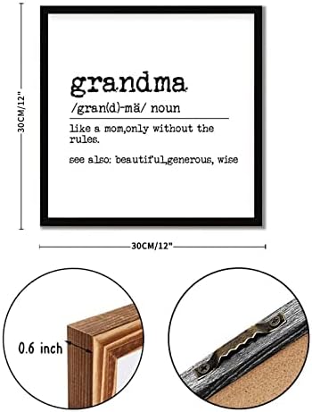 Grandma Definition Wood Framed Sign Home Decor