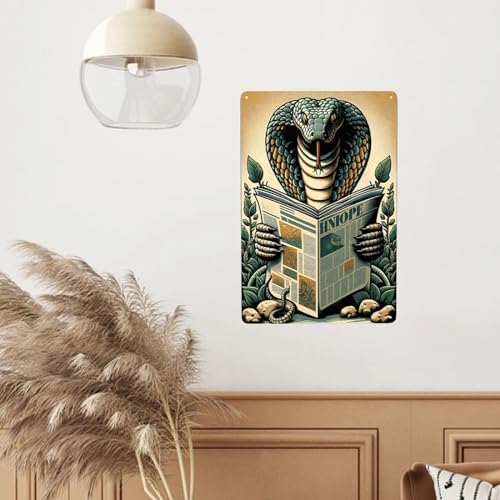 Retro Metal Wall Art Decor Tin Sign 12x8 Inch