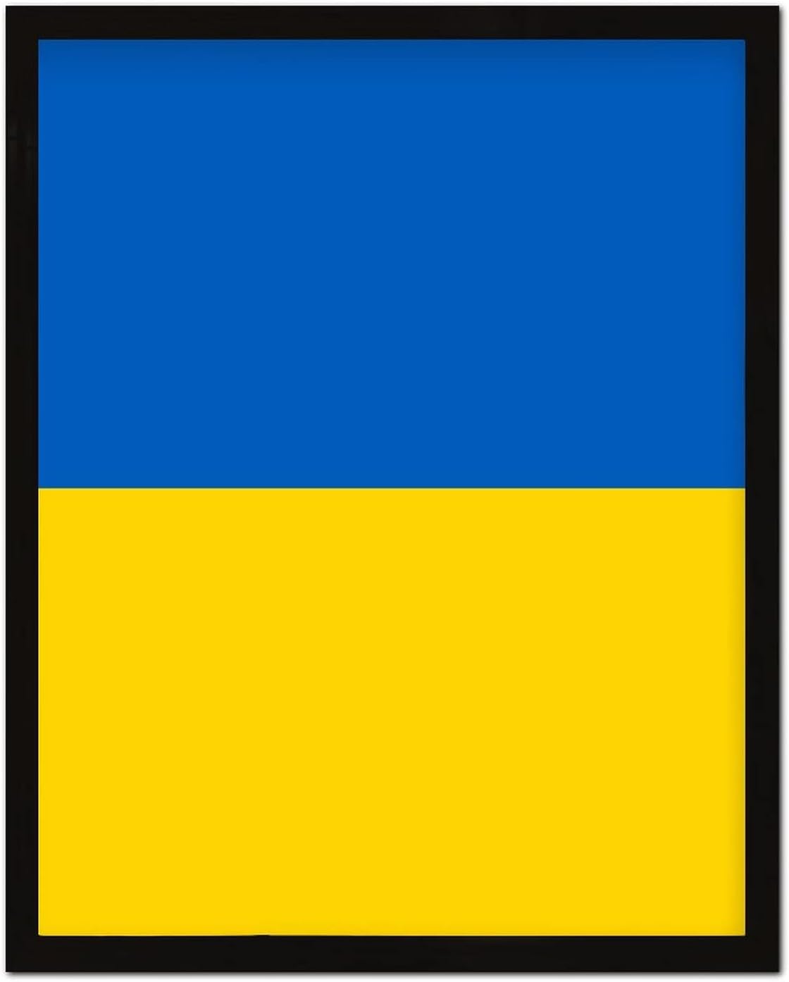 Ukraine Flag Framed Wall Art Poster 16x20in