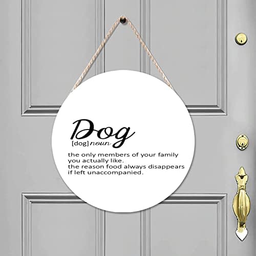 Dog Definition Wooden Door Hanger Home Decor