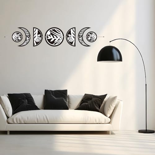 7Pcs Moon Phase Wall Decor Boho Wood Art