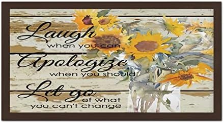Laugh When You Can Apologize When You Should Wood Wall Art Sign 12x22