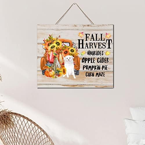 Cute Autumn Pumpkin Wood Pallet Wall Art 10x12 Inch