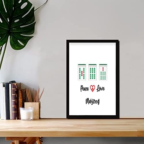 Mahjong Tiles Wall Art 8x12in Framed Display