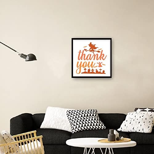 Thank You Sign Wood Framed 7x7 Funny Tombstone Wall Art