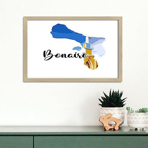 Rustic Wooden Wall Sign with Frame 8x12in
