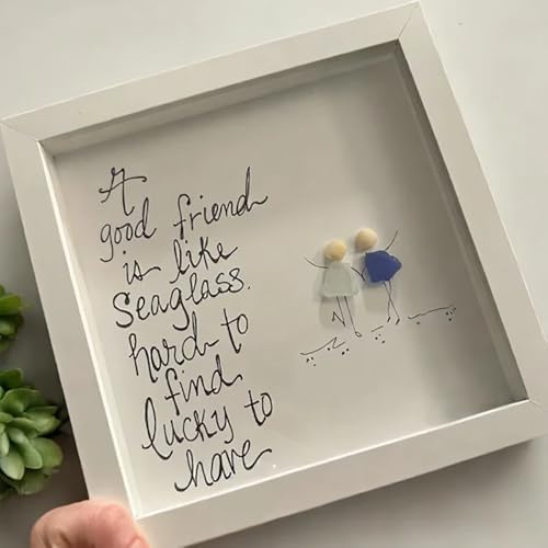 CQSVUJ Friendship Sea Glass Wall Art Decor