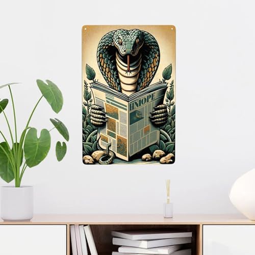 Retro Metal Wall Art Decor Tin Sign 12x8 Inch