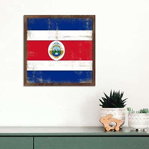 Nintydays Wooden Wall Table Sign Costa Rica Decor 7x7in