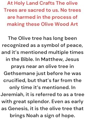 9 Inch Handmade Olive Wood Wall Cross with Relics