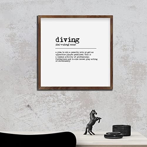 Distressed Wood Framed Wall Decor Sign 12x12in