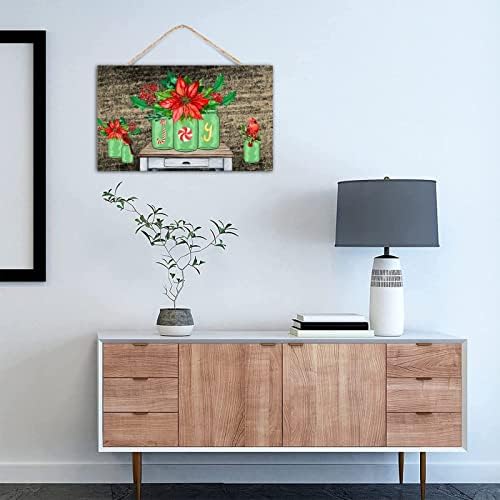 TEANFUN Christmas Hanging Sign Wall Pediment