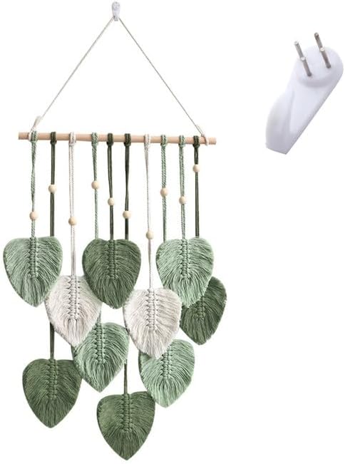 Macrame Leaf Wall Hanging Boho Wall Decor for Home
