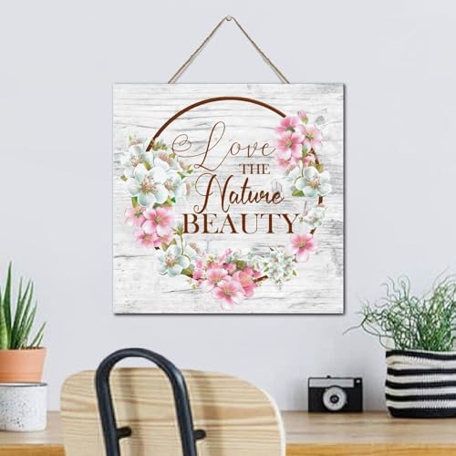 Antique Wood Sign 12x12 Inch Farmhouse Wall Decor