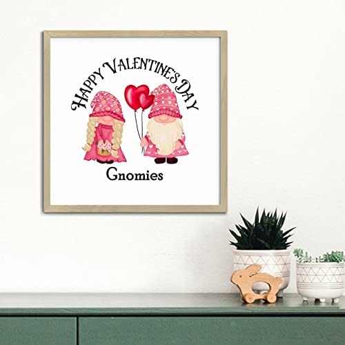 Personalized Framed Wood Sign Happy Valentines Day 12x12