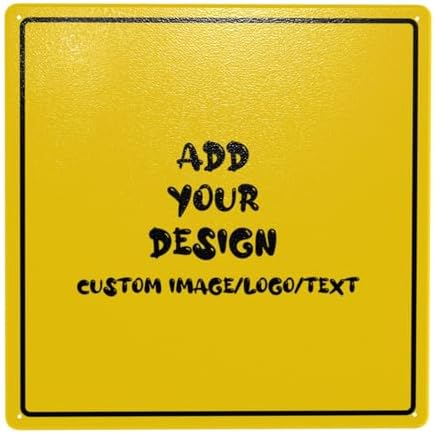 Custom Square Metal Sign with Personalized Design 1