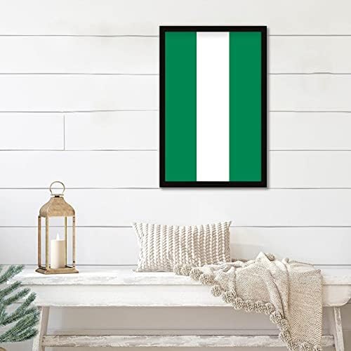 Nigeria Flag Wall Art Framed Decor 8x12in Table Sign
