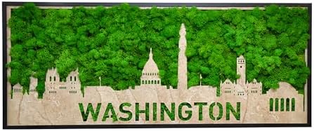 ETICIAN Moss City Wall Art Decor Sign
