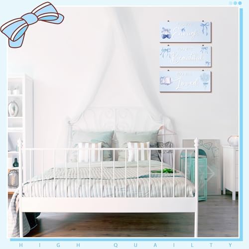 RattanView 3 Pcs Coquette Bow Wall Art Prints 1