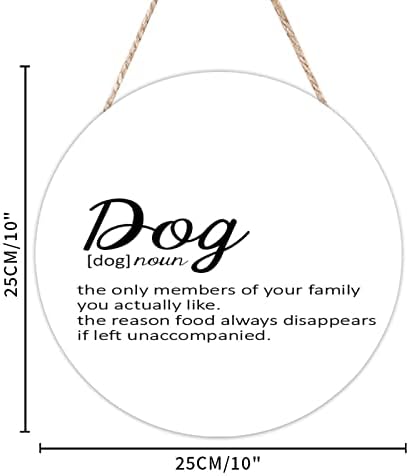 Dog Definition Wooden Door Hanger Home Decor