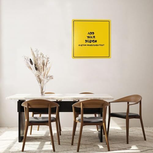 Custom Square Metal Sign with Personalized Design 1