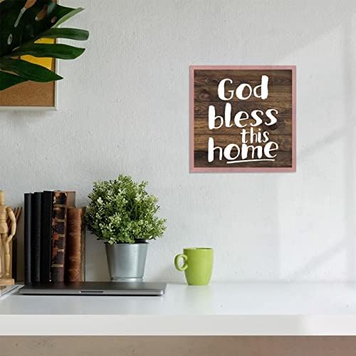 12 x 12 Rustic Wood Wall Decor Sign - Light Pink