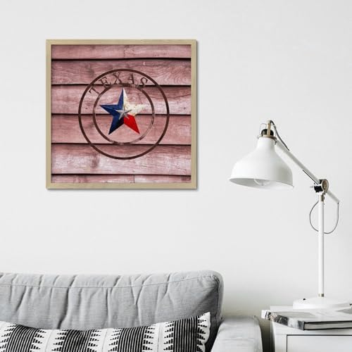 Texas Lone Star Home Map Wooden Wall Decor Sign