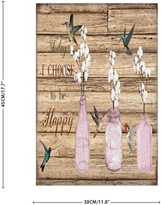 Today I Choose to Be Happy Wall Art Sign 12x18 Inch