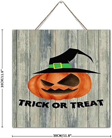 Trick Or Treat Halloween Wooden Wall Sign Decor