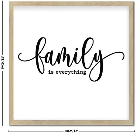 Family Is Everything Wood Framed Wall Sign