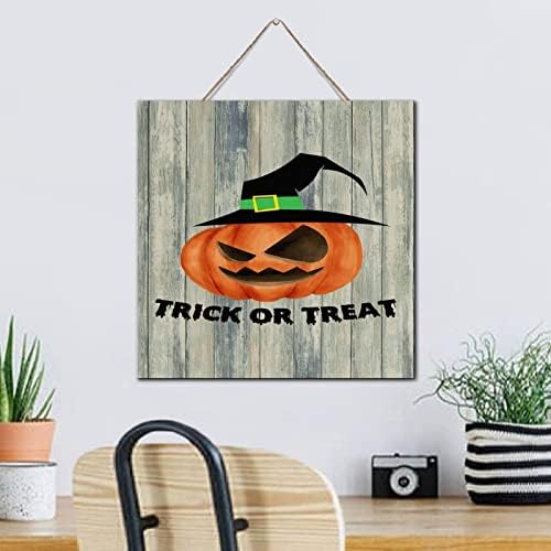 Trick Or Treat Halloween Wooden Wall Sign Decor