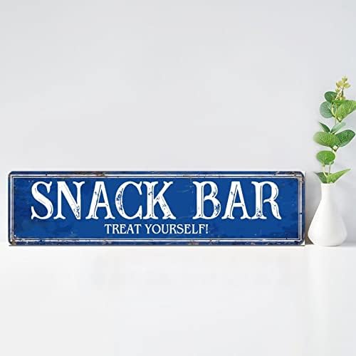 Madcolitote Rustic Snack Bar Wood Sign 6x24in