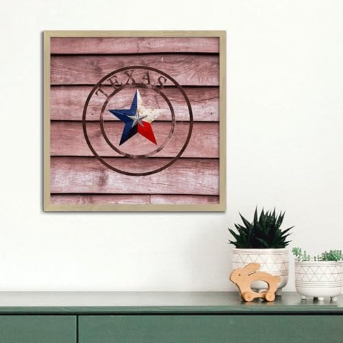 Texas Lone Star Home Map Wooden Wall Decor Sign