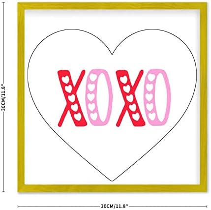 Valentines Day Wood Sign With XOXO Sayings 12x12
