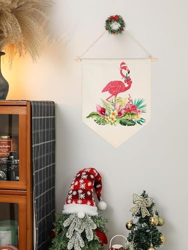 Pink Flamingo Decorative Banner for Indoor Home Use