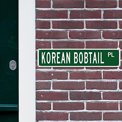 Korean Bobtail Metal Wall Sign Decor