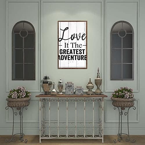 Retro Wood Sign with Frame for Home Decor