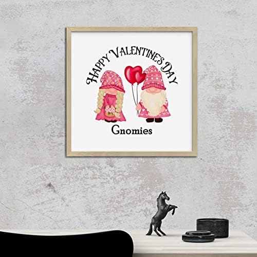 Personalized Framed Wood Sign Happy Valentines Day 12x12