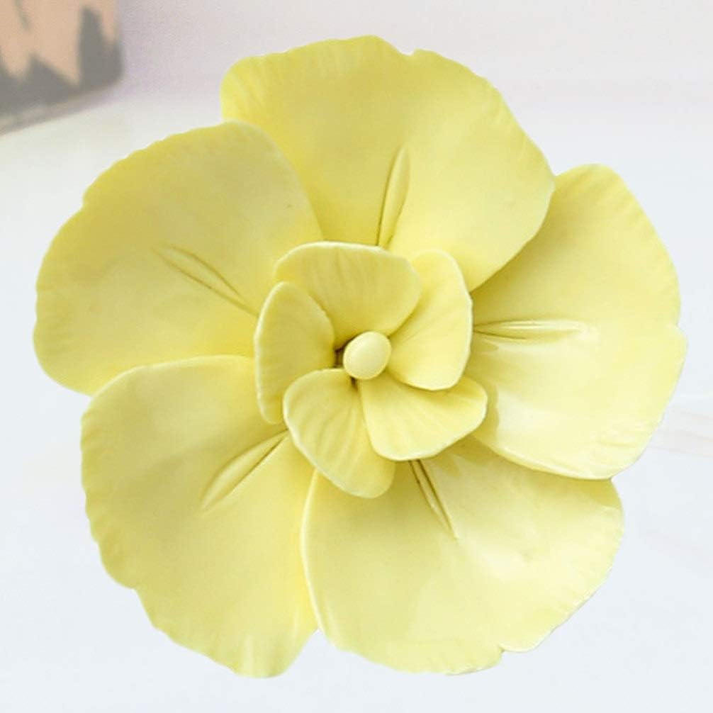 BESPORTBLE 3D Ceramic Phalaenopsis Wall Decor