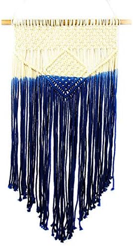 Global Crafts Handmade Recycled Cotton Macrame Wall Hanging