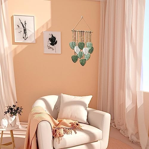 Macrame Leaf Wall Hanging Boho Wall Decor for Home