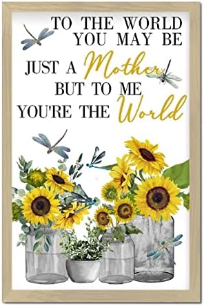 Sunflower Decorative Wood Sign for Bedroom and Nursery